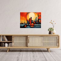 City sunset - ArtDeco Canvas