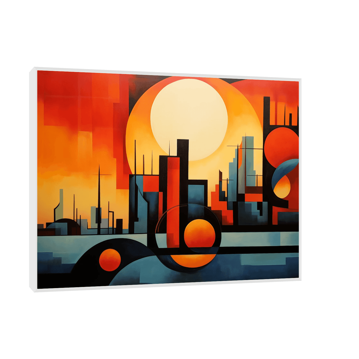 City sunset - ArtDeco Canvas