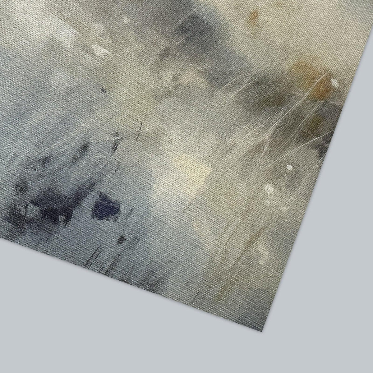 Abstract horizon with grey and brown - ArtDeco Canvas