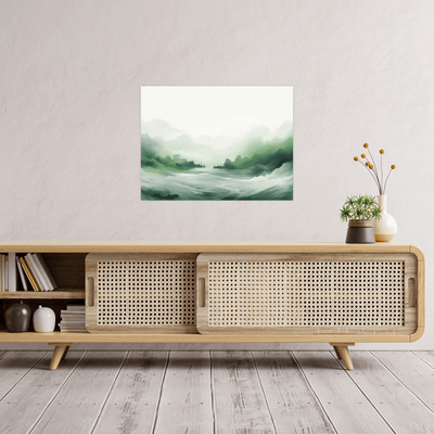 Cold misty morning - ArtDeco Canvas