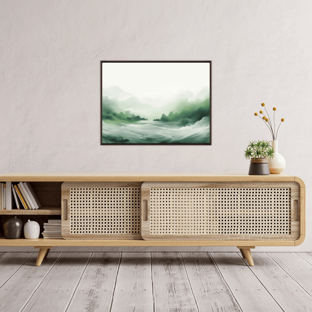 Cold misty morning - ArtDeco Canvas