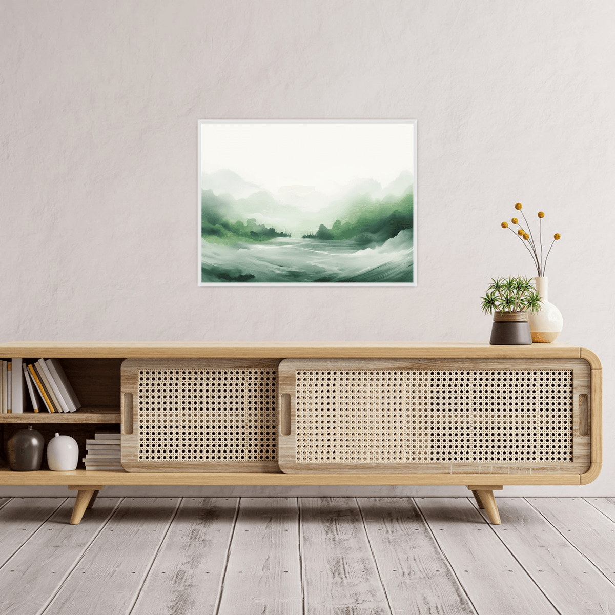 Cold misty morning - ArtDeco Canvas