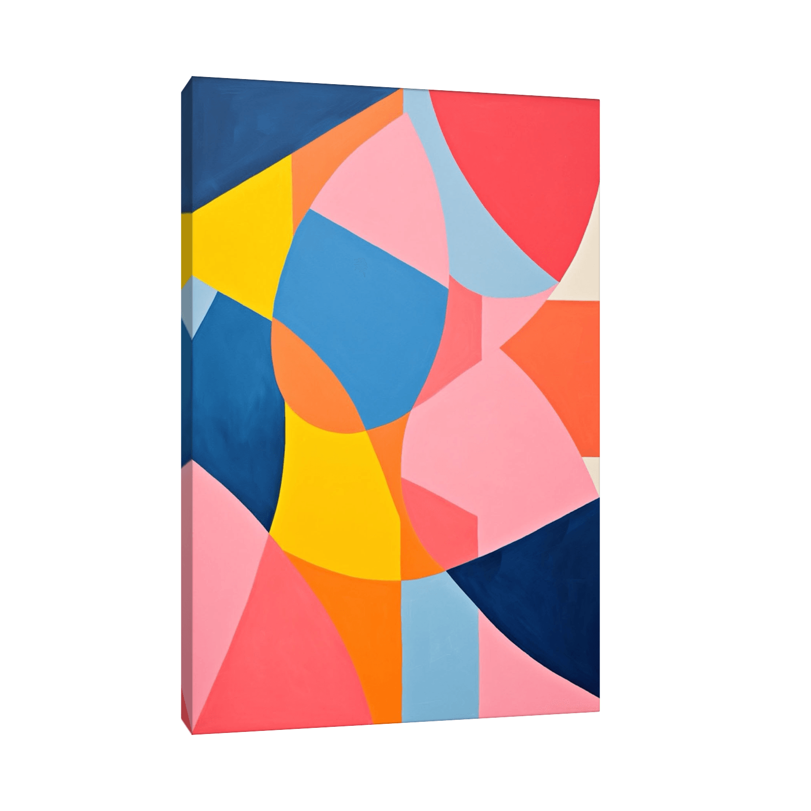 Collage of colorful shapes - ArtDeco Canvas