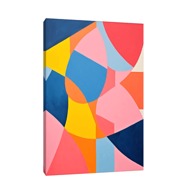 Collage of colorful shapes - ArtDeco Canvas