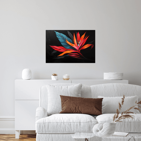 Colorful flower - ArtDeco Canvas
