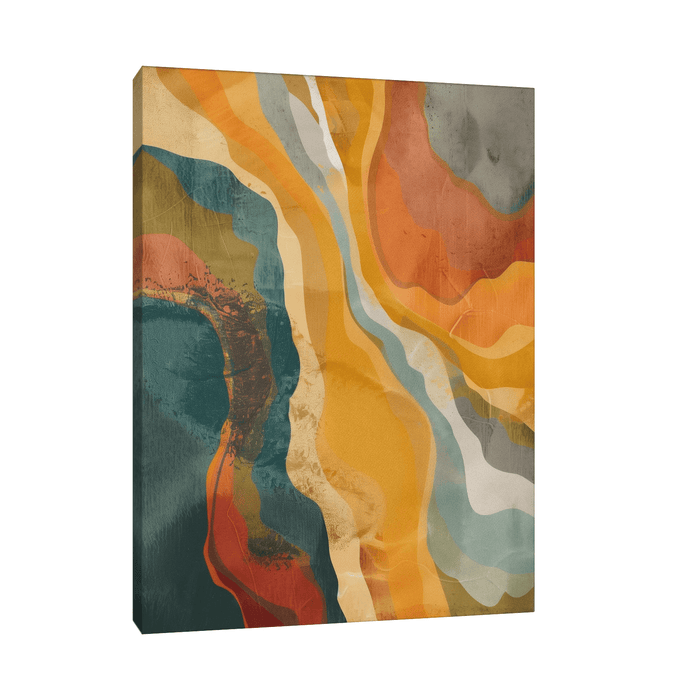 Colorful rock profile - ArtDeco Canvas