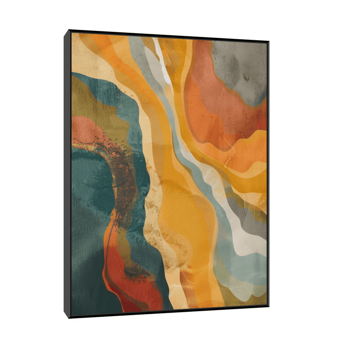 Colorful rock profile - ArtDeco Canvas