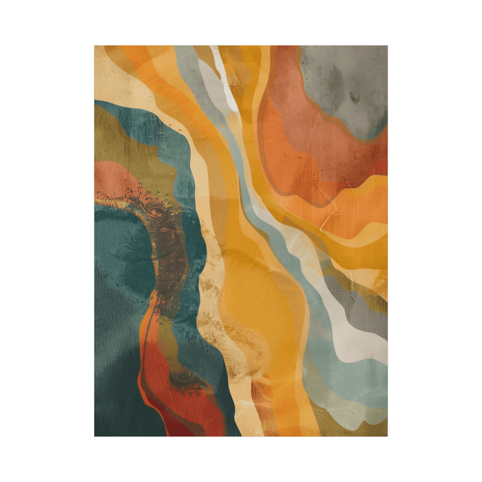 Colorful rock profile - ArtDeco Canvas