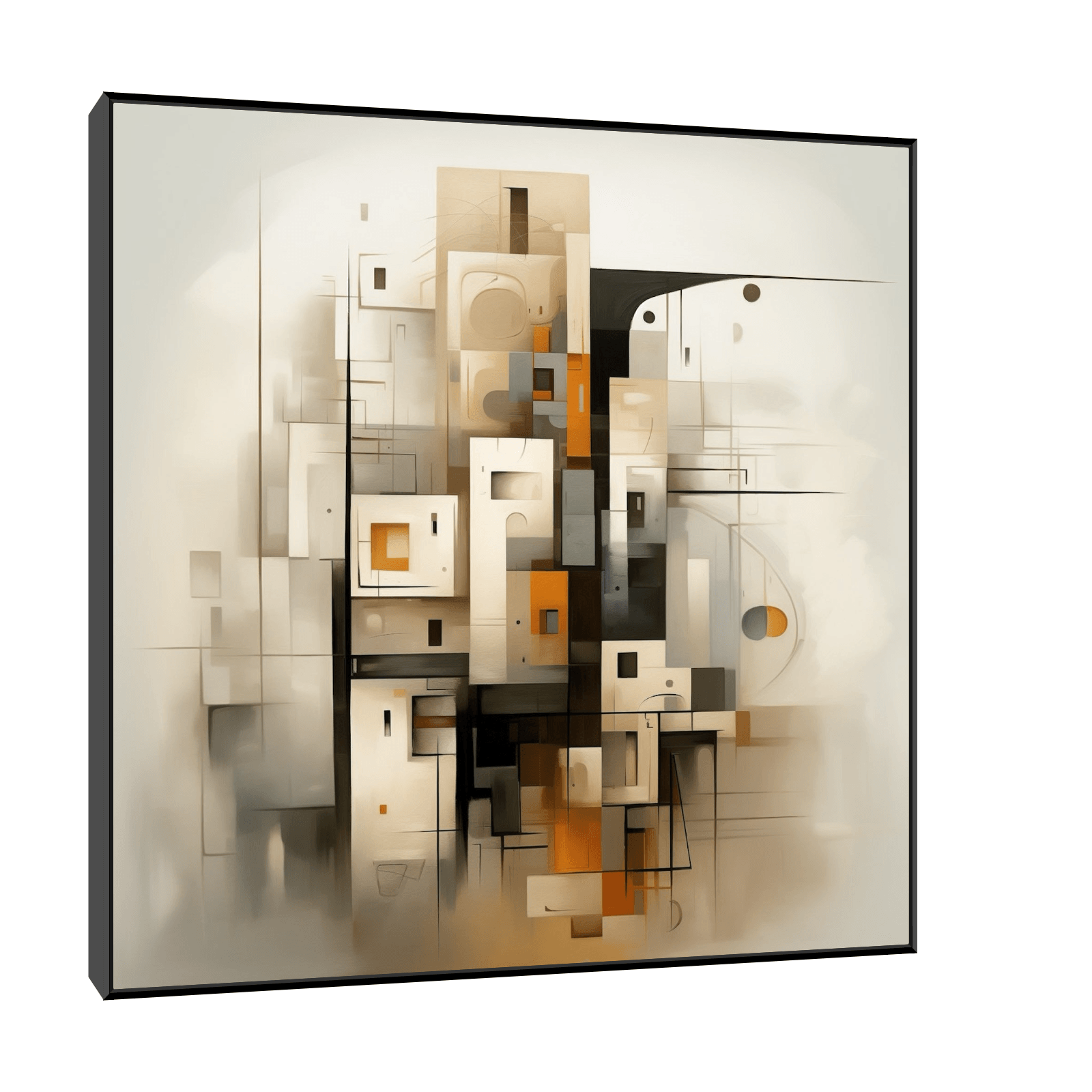 Colorful set of buildings - ArtDeco Canvas