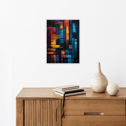 Colorful tetris - ArtDeco Canvas