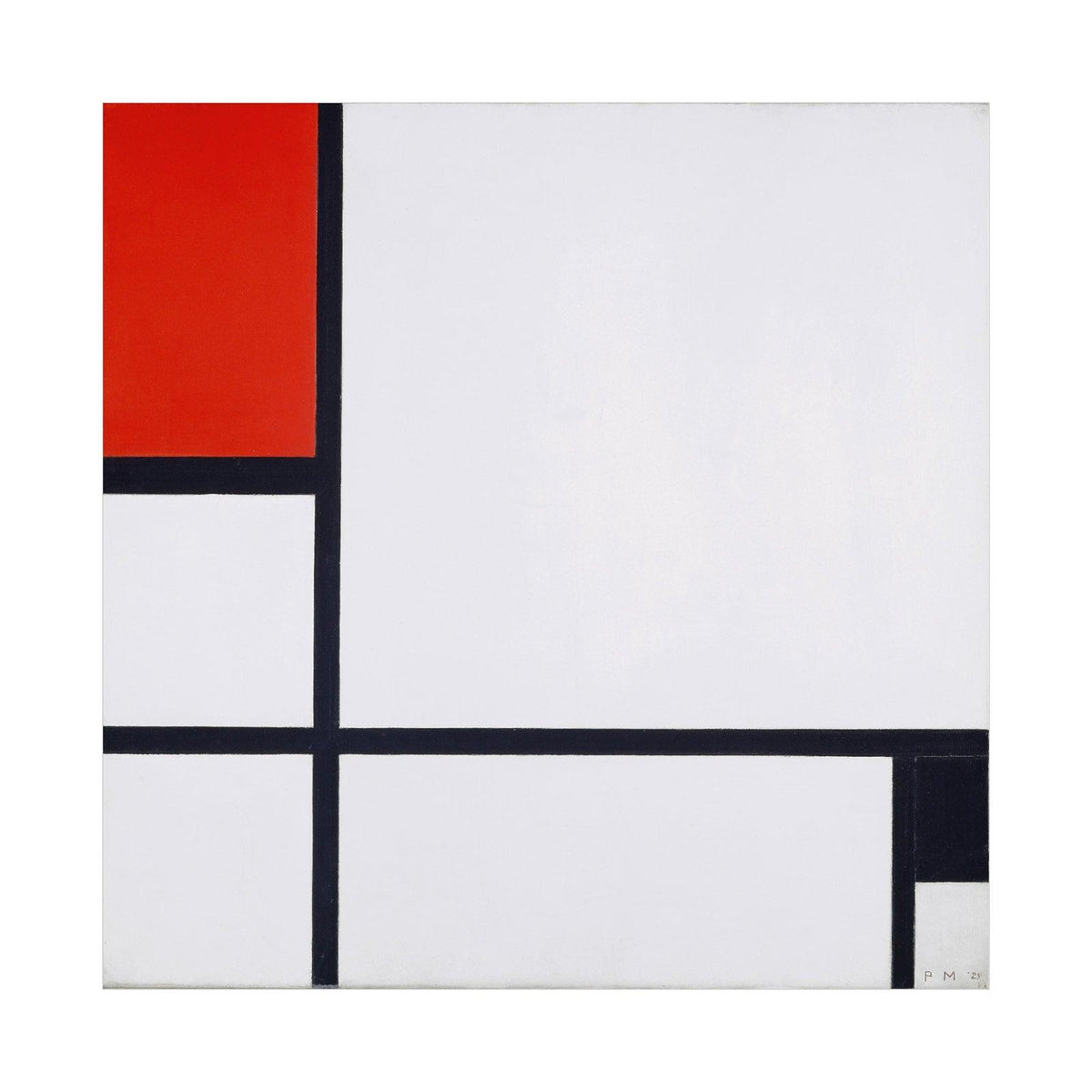 Composition No. I, with Red and Black, Piet Mondrian - ArtDeco Canvas