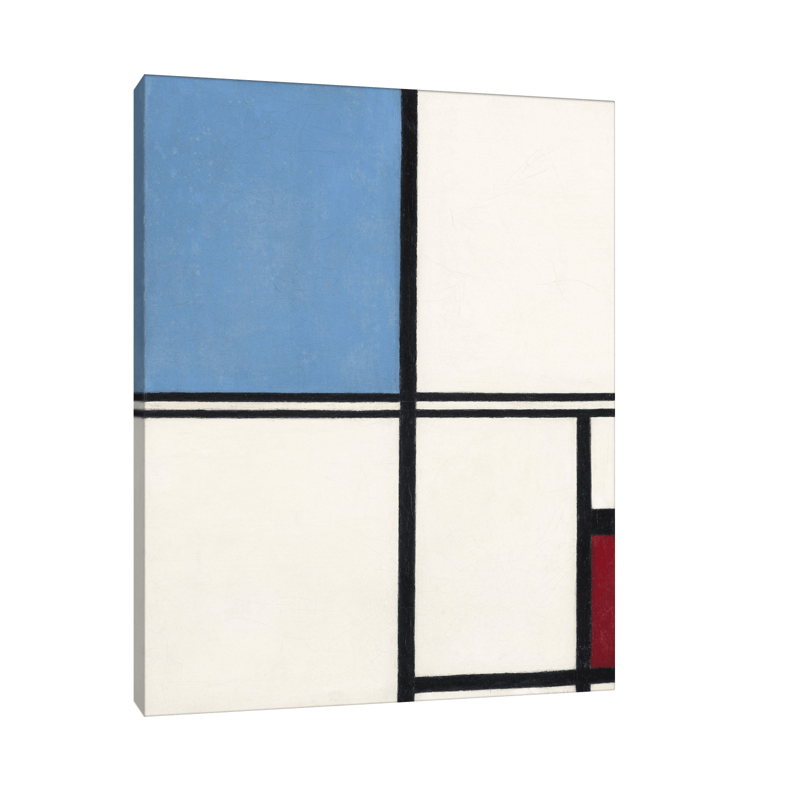 Composition with Blue and Red, Piet Mondrian - ArtDeco Canvas