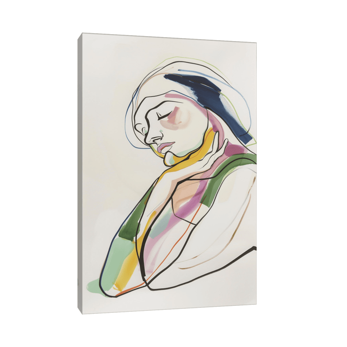 Concerned woman - ArtDeco Canvas