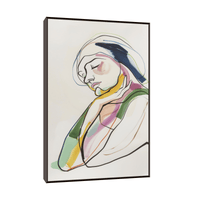 Concerned woman - ArtDeco Canvas