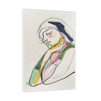 Concerned woman - ArtDeco Canvas