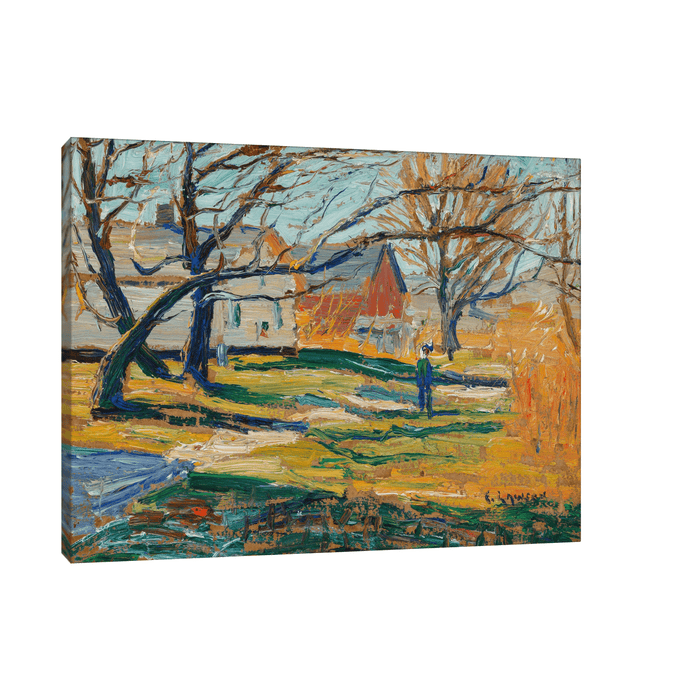 Country Farmhouse, Ernest Lawson - ArtDeco Canvas