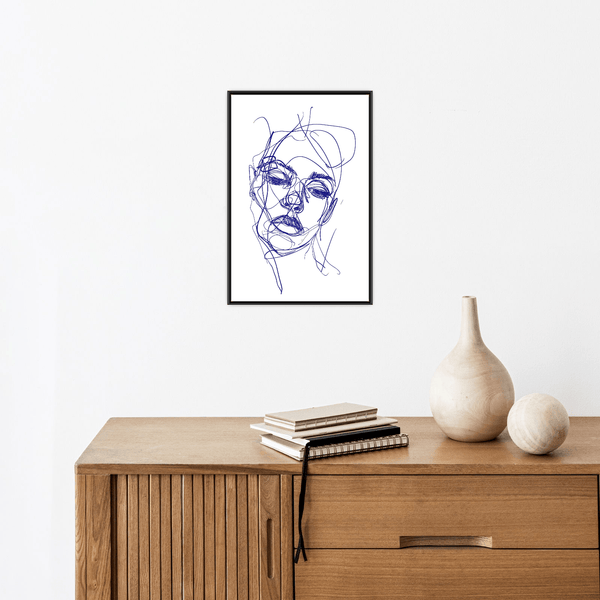 Croquis girl portrait - ArtDeco Canvas