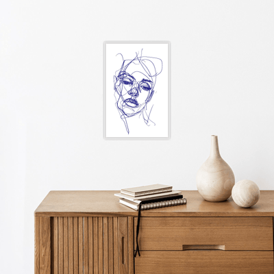 Croquis girl portrait - ArtDeco Canvas