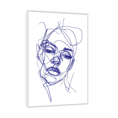 Croquis girl portrait - ArtDeco Canvas