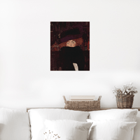 Dame Mit Hut Und Federboa, Gustav Klimt - ArtDeco Canvas