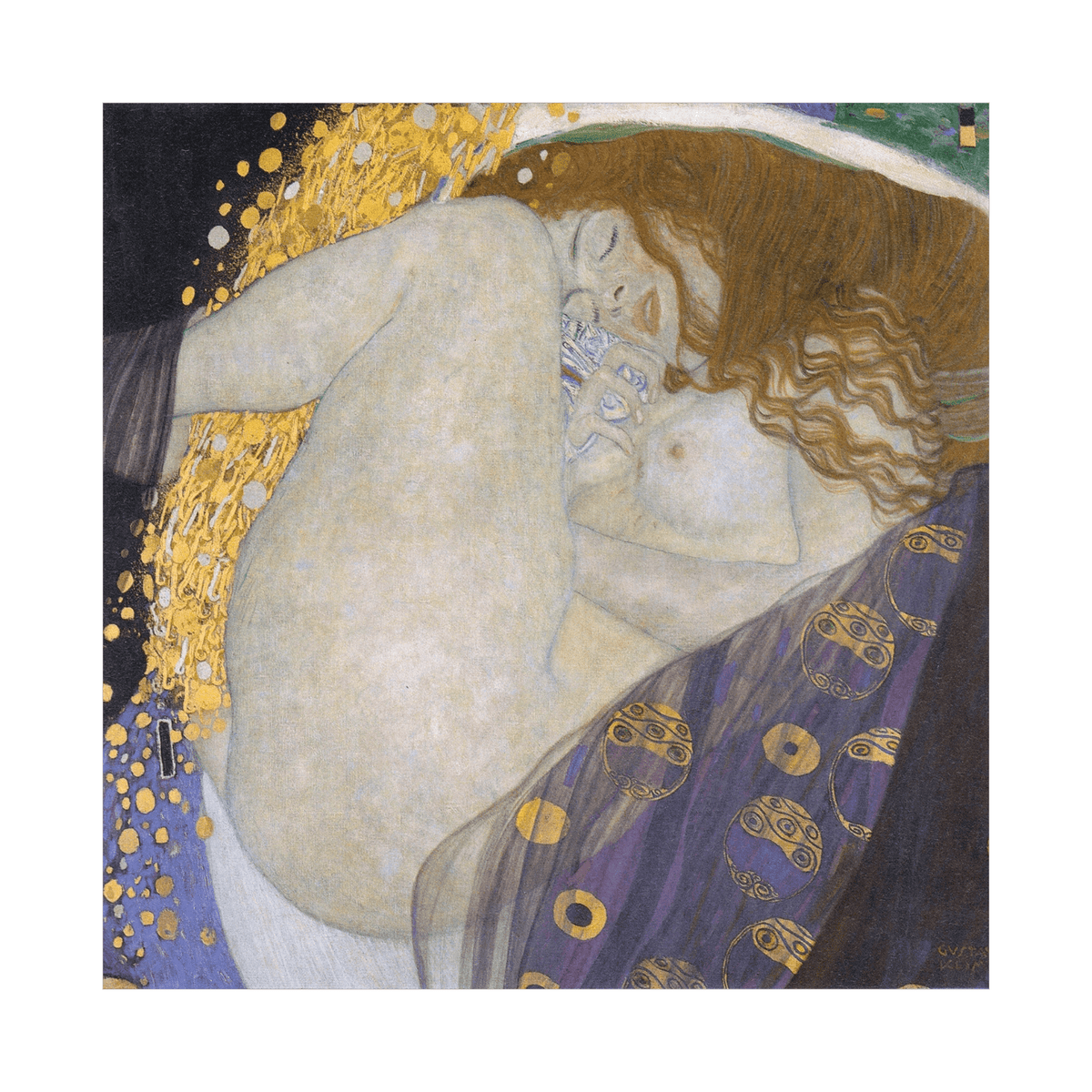 Danae, Gustav Klimt - ArtDeco Canvas