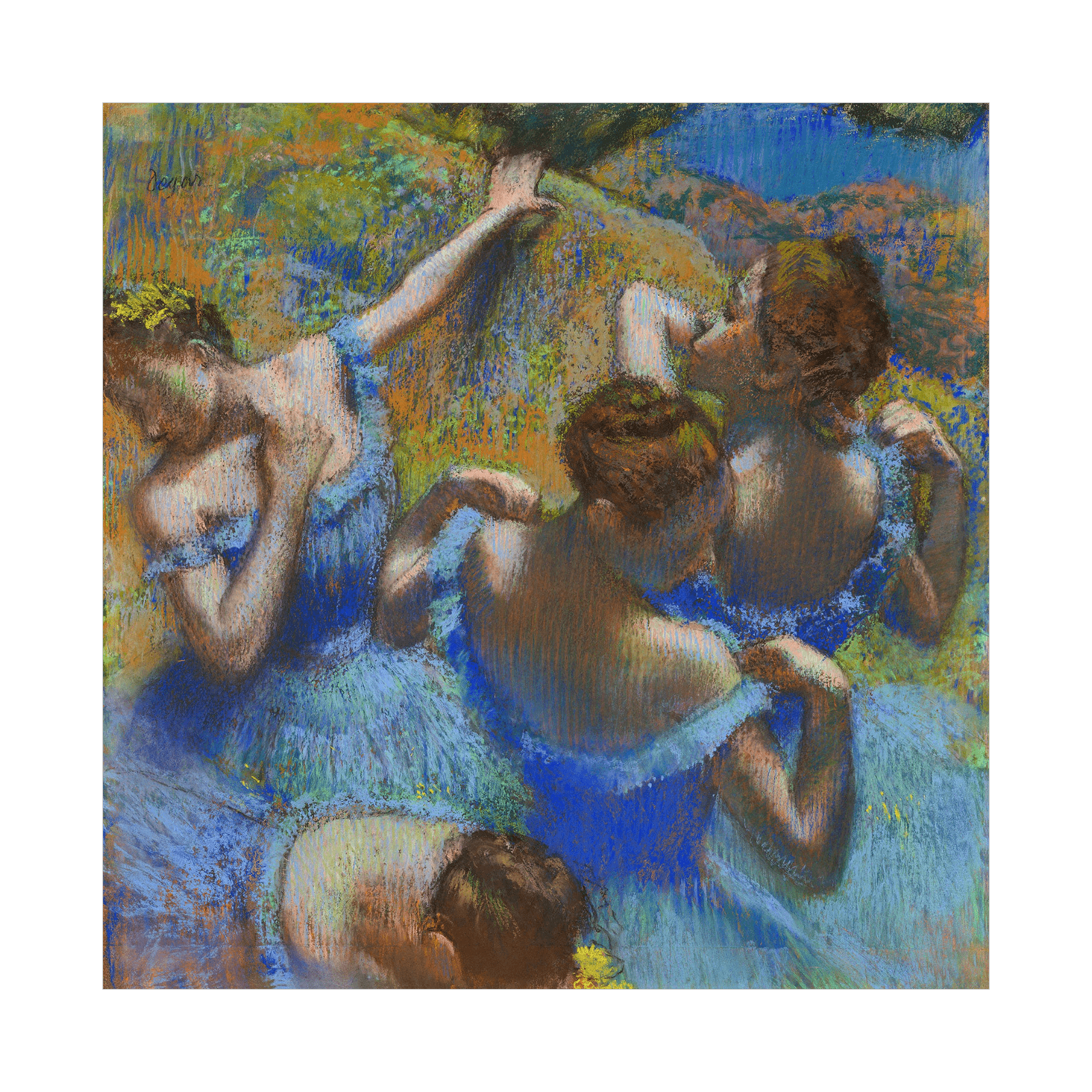 Dancers in Blue, Edgar Degas - ArtDeco Canvas