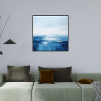 Deep blue ocean - ArtDeco Canvas