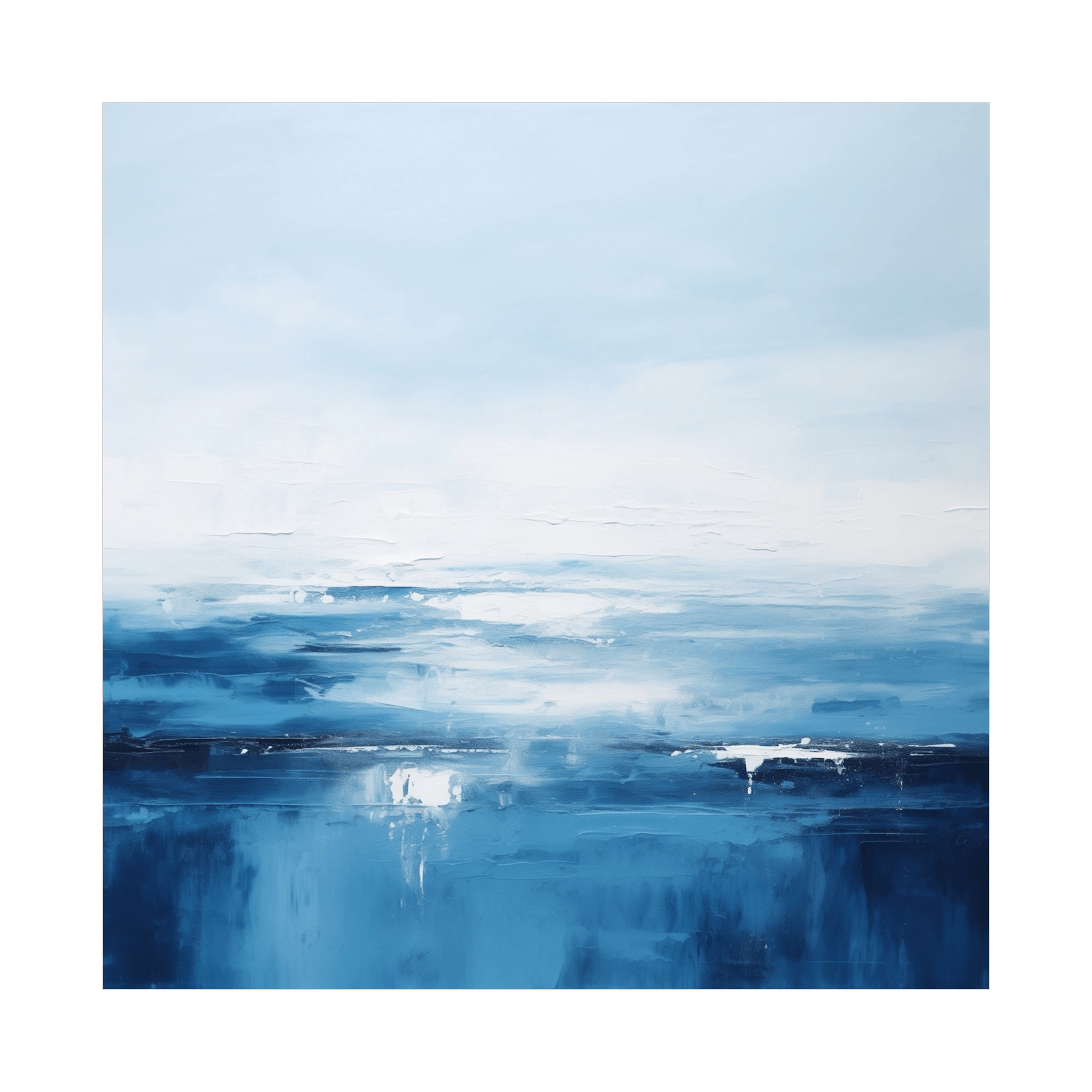 Deep blue ocean - ArtDeco Canvas