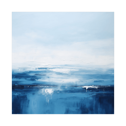 Deep blue ocean - ArtDeco Canvas