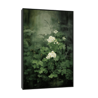 Deep forest floral scene - ArtDeco Canvas