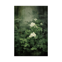 Deep forest floral scene - ArtDeco Canvas