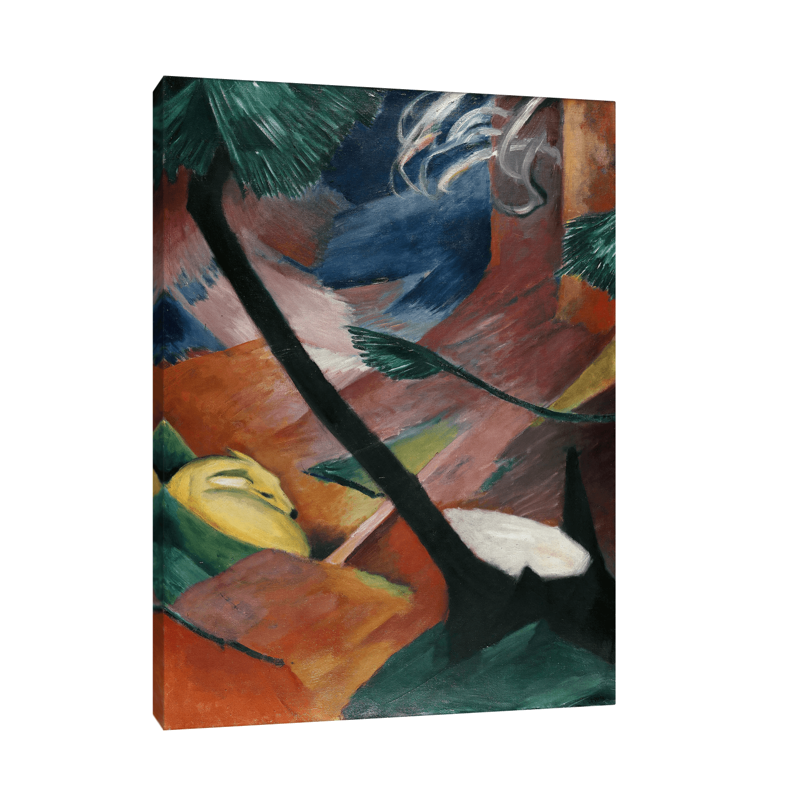 Deer in the Forest II, Franz Marc - ArtDeco Canvas