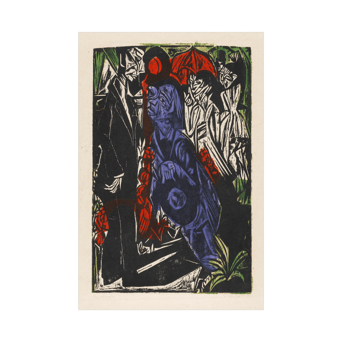 Der Verkauf des Schattens, Ernst Ludwig Kirchner - ArtDeco Canvas