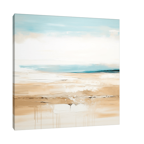 Deserted beach front - ArtDeco Canvas