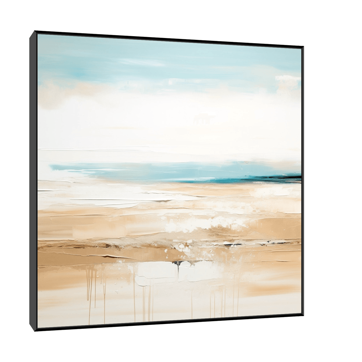 Deserted beach front - ArtDeco Canvas