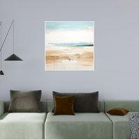 Deserted beach front - ArtDeco Canvas