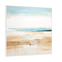 Deserted beach front - ArtDeco Canvas