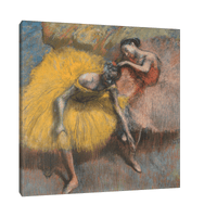 Deux Danseuses Jaunes Et Roses, Edgar Degas - ArtDeco Canvas