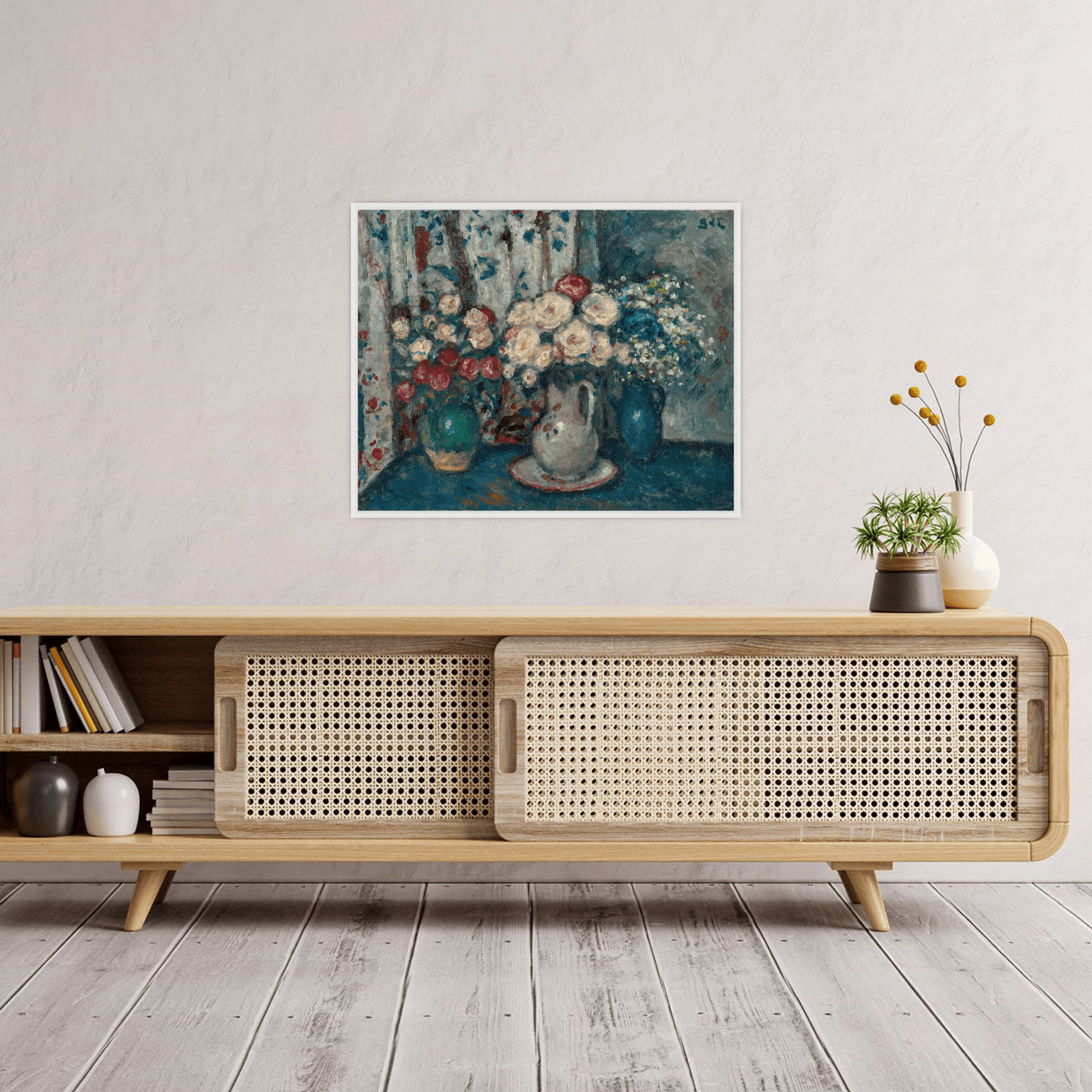 Deux bouquets de roses, Georges d'Espagnat - ArtDeco Canvas