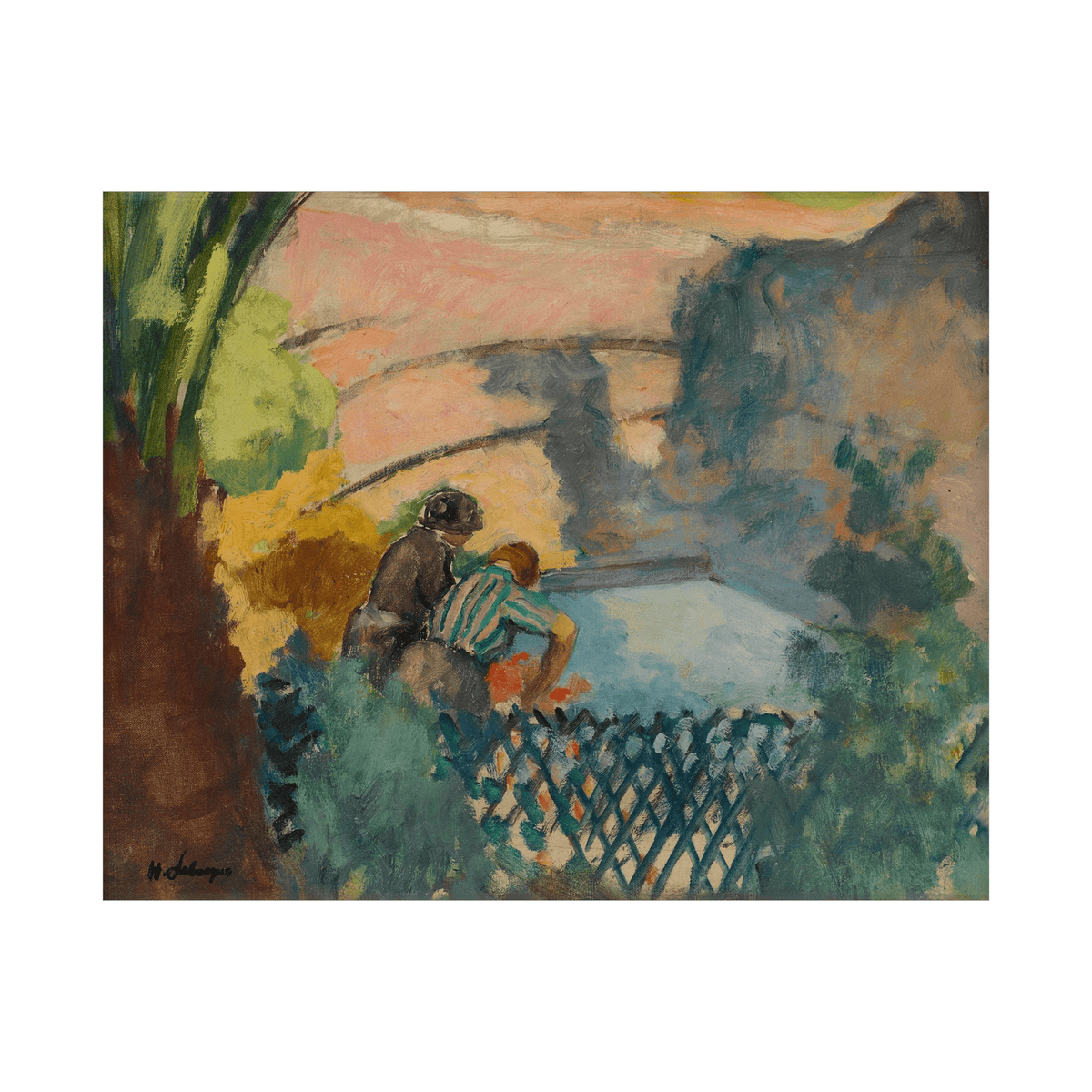 Deux femmes au lavoir, Henri Lebasque - ArtDeco Canvas