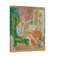 Don Quixote in an armchair, Zygmunt Waliszewski - ArtDeco Canvas