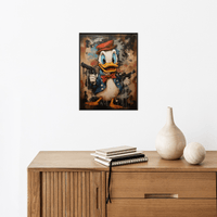 Donald Duck outlaw depiction - ArtDeco Canvas