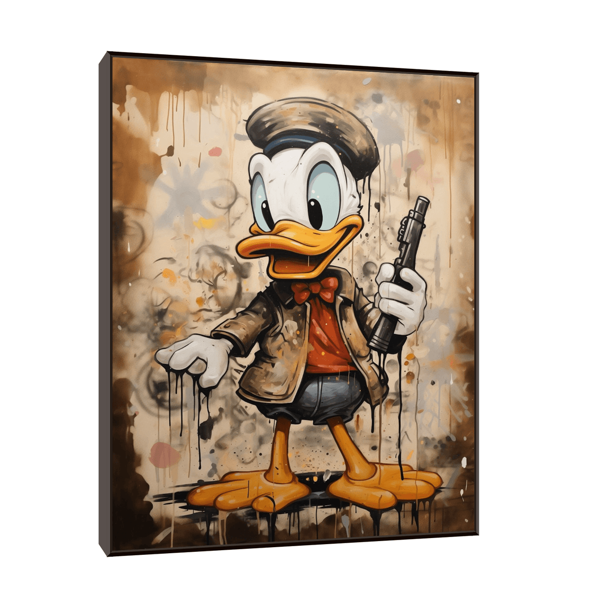 Donald holding the gun - ArtDeco Canvas