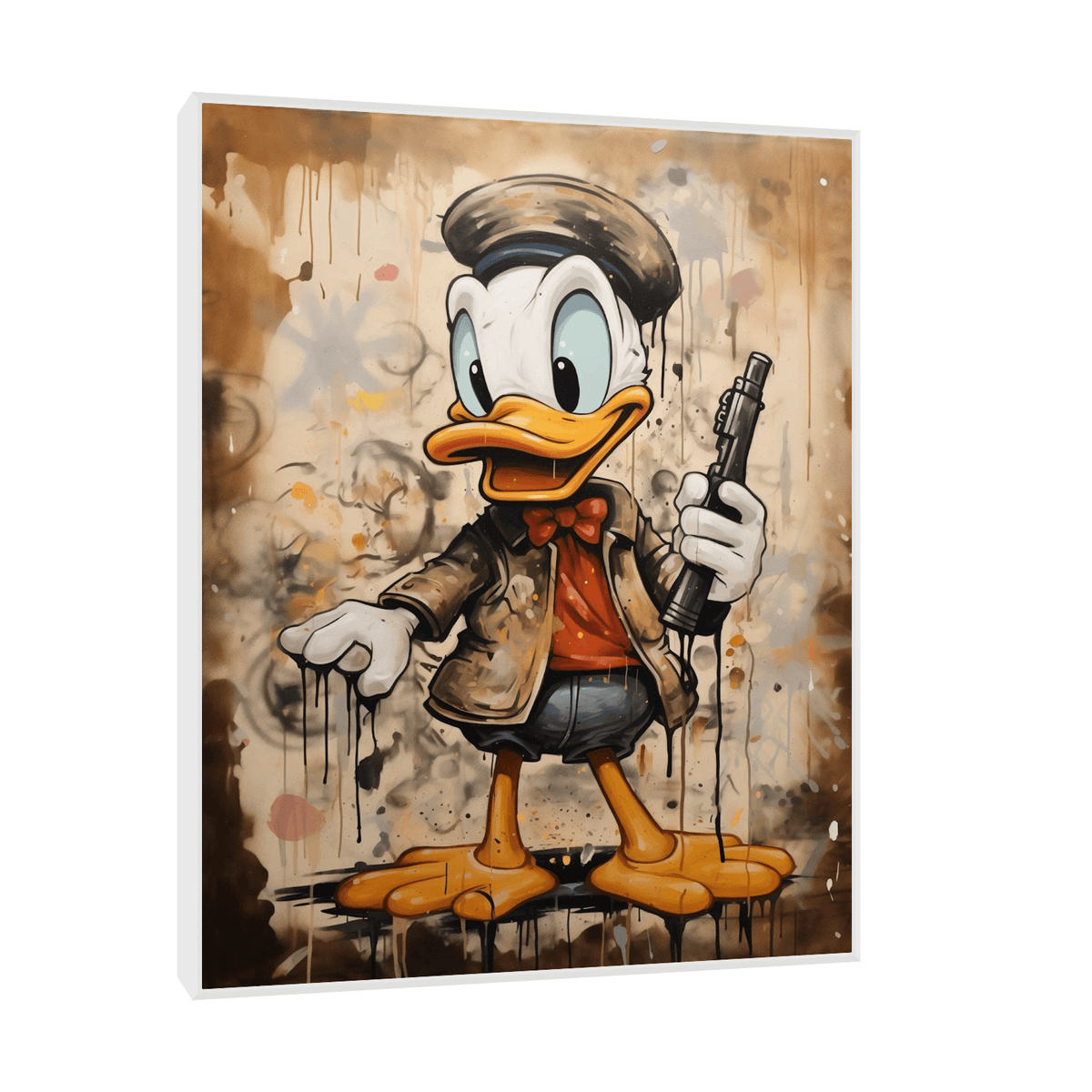 Donald holding the gun - ArtDeco Canvas