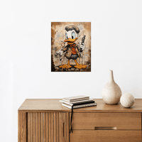 Donald holding the gun - ArtDeco Canvas