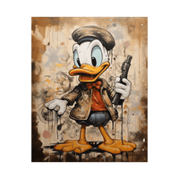 Donald holding the gun - ArtDeco Canvas