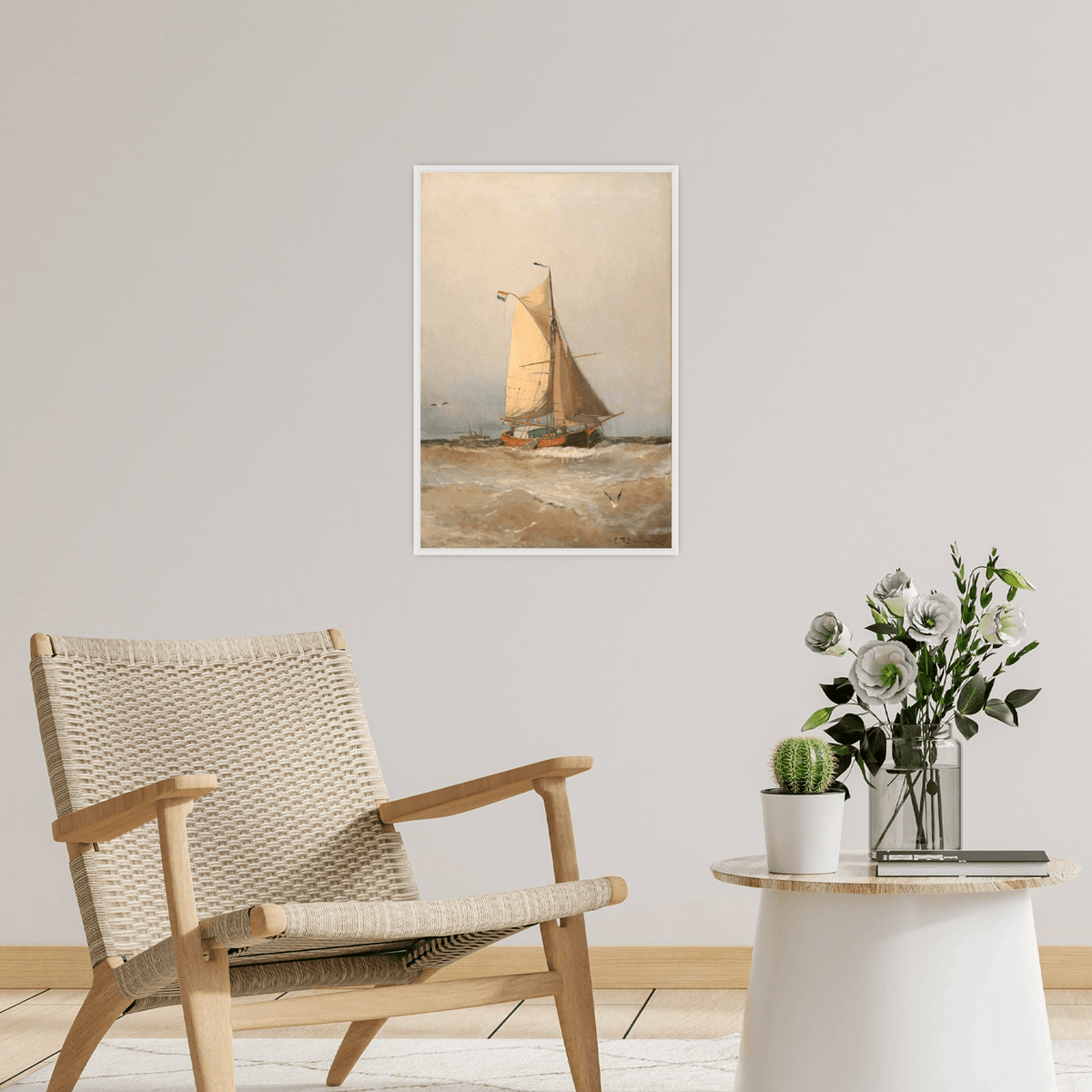 Dutch ship, Christian Fredrik Swensson - ArtDeco Canvas