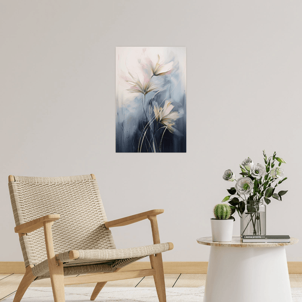 Elegant pink flowers - ArtDeco Canvas