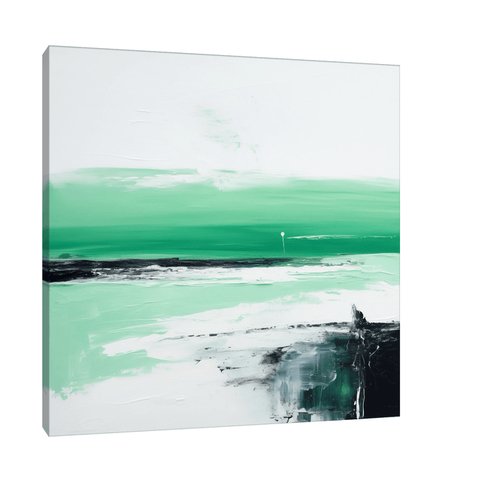 Empty beach - ArtDeco Canvas