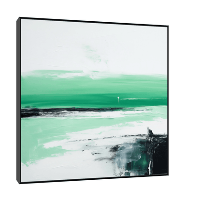 Empty beach - ArtDeco Canvas